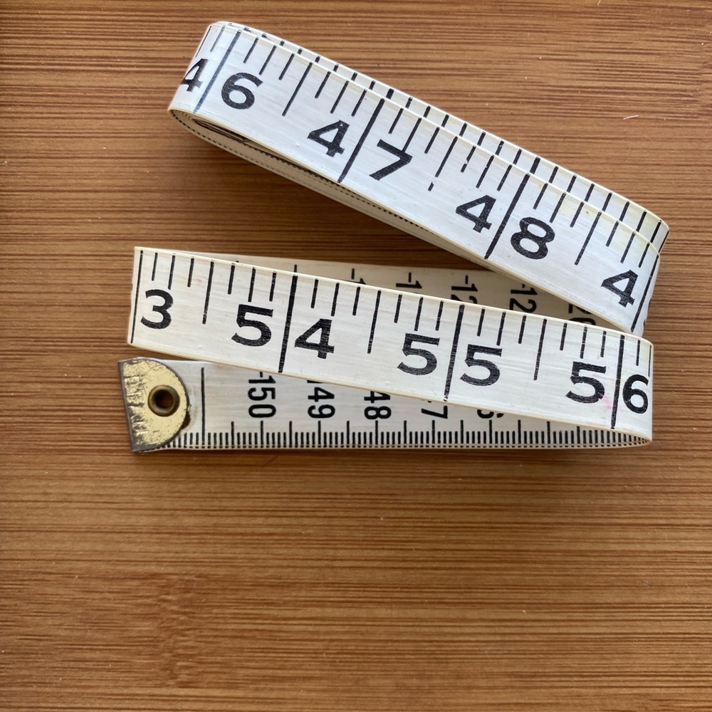 VTG Dean London Fibreglass Tape Measure 60" Made in England Tailor